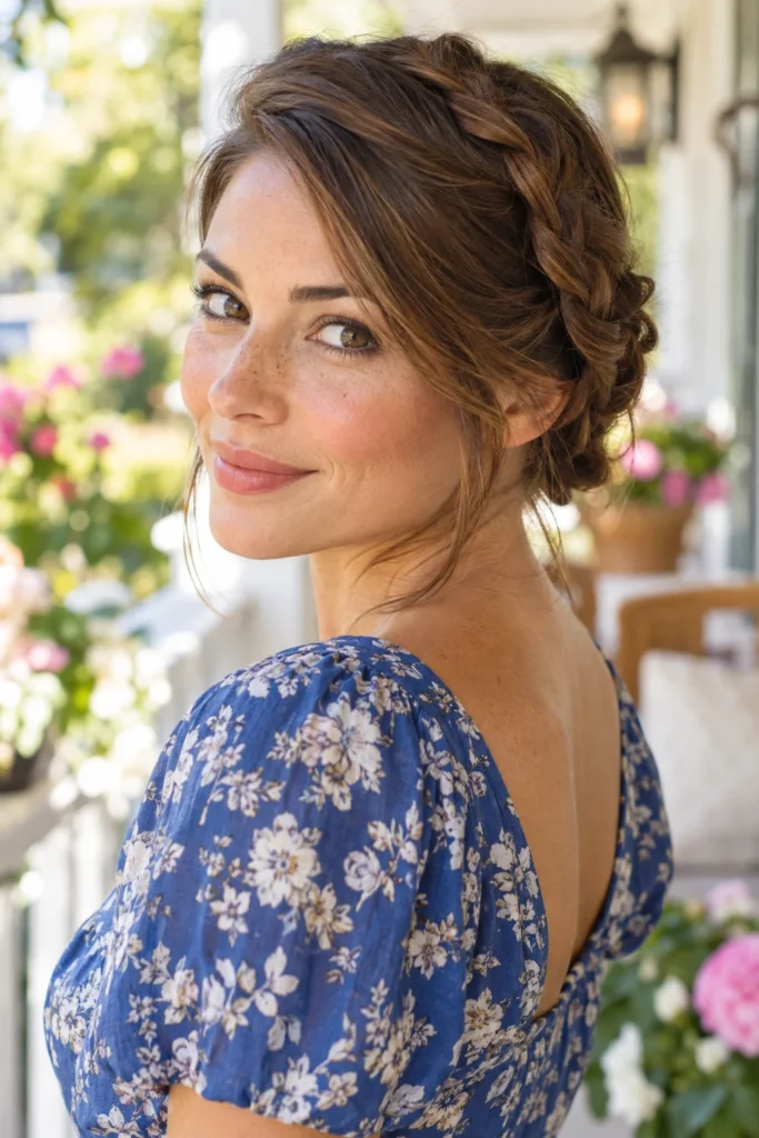 2. Side Part Halo Braid Halo Braid Hairstyles