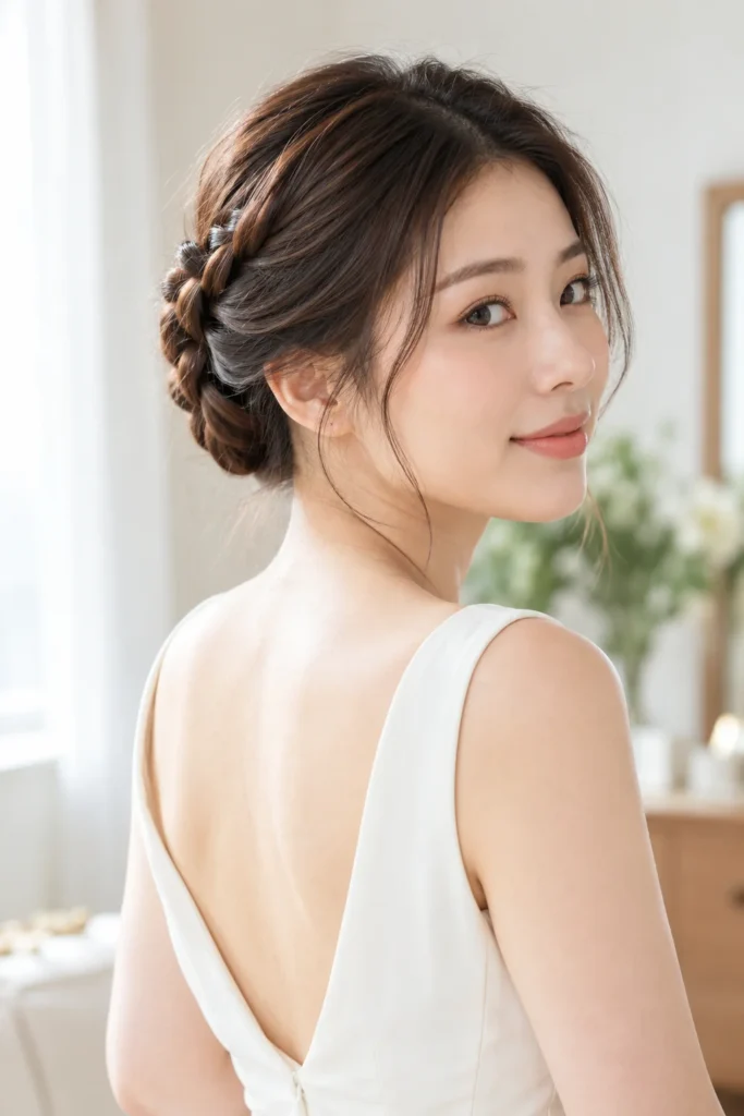 6. Ponytail Halo Braid