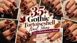 gothic tortoise shell nail ideas