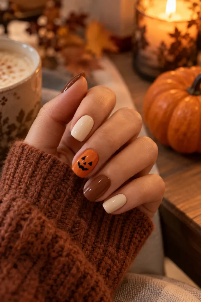 9. Pumpkin Face Accent