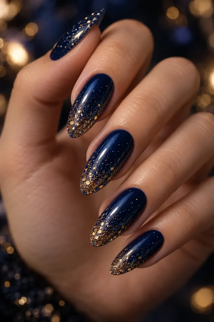 28. Starry Night Navy Glitter