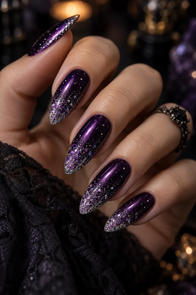 24. Witch Hat Purple Glitter