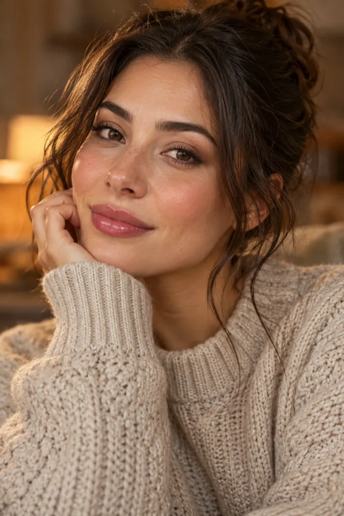 3. Cozy Sweater Look
