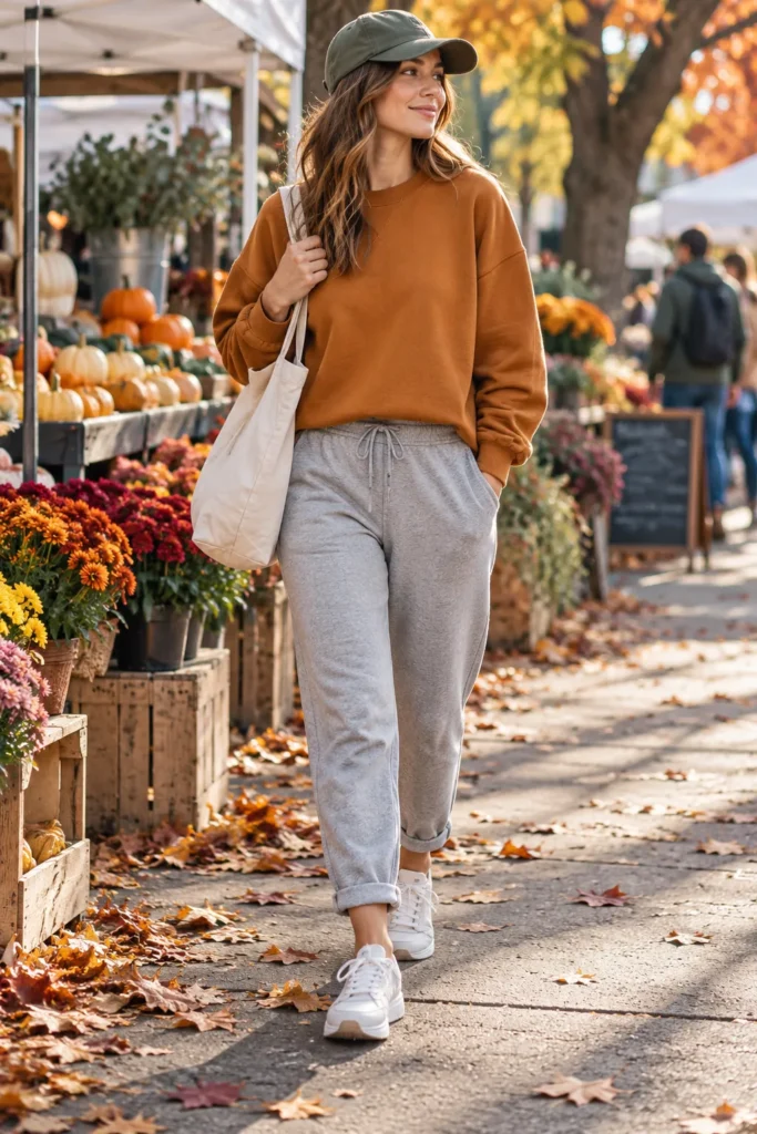 19. Joggers and Boxy Sweatshirt