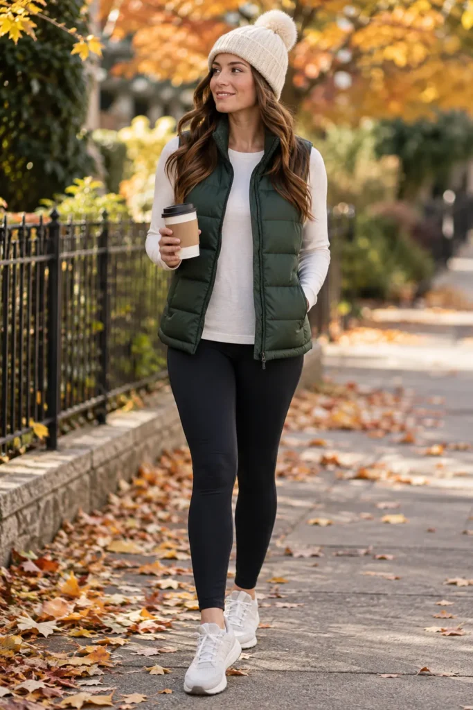 10. Vest Over a Long Sleeve Tee