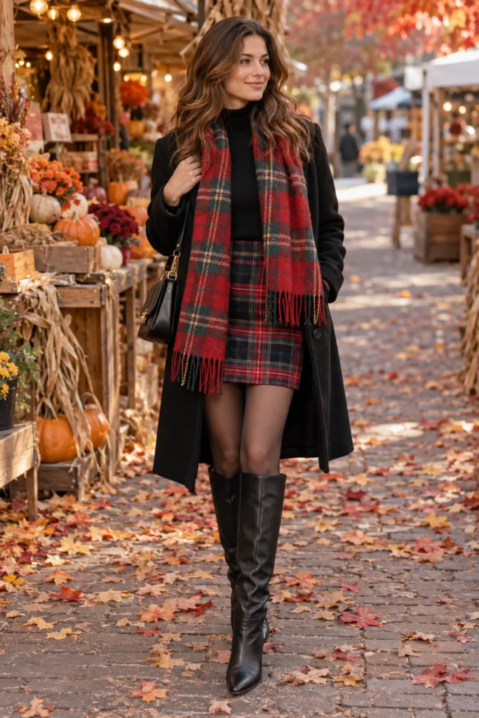 30. Festive Mix With a Pop of Plaid