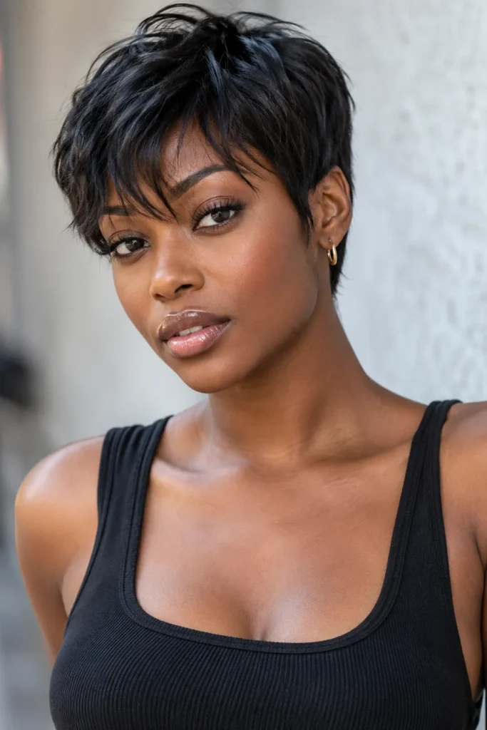 15. Wispy Bangs With Pixie Cut