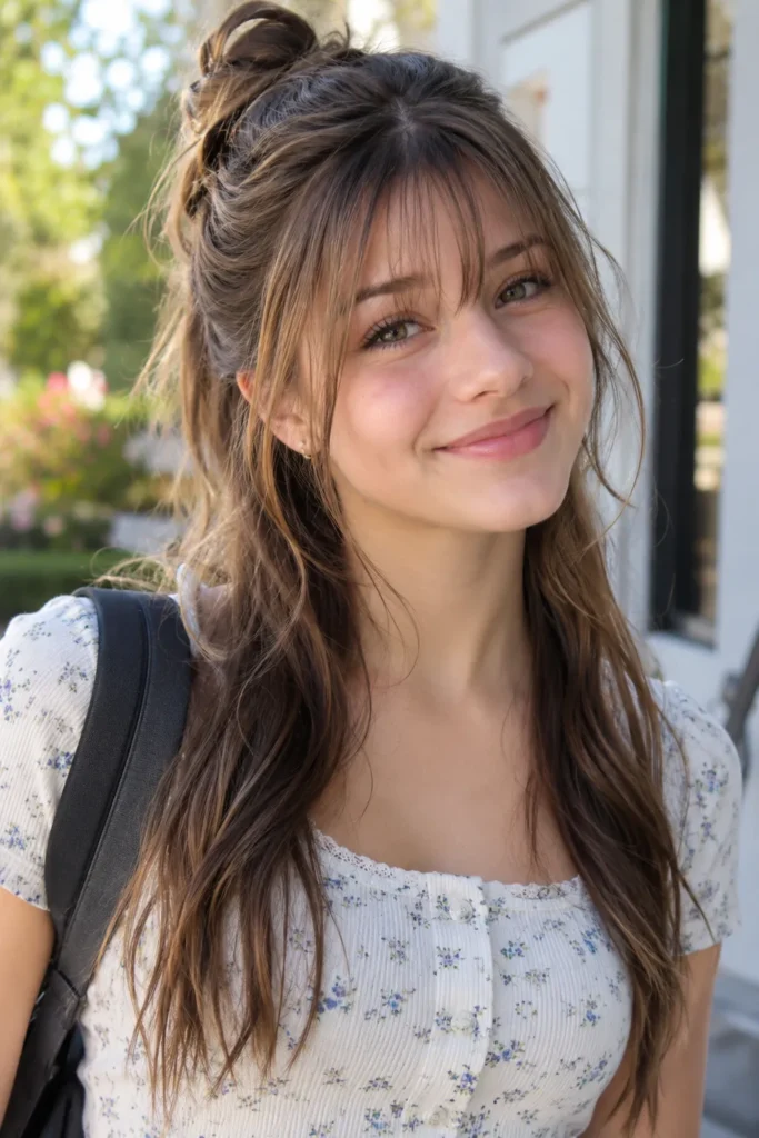 25. Wispy Bangs For Teens