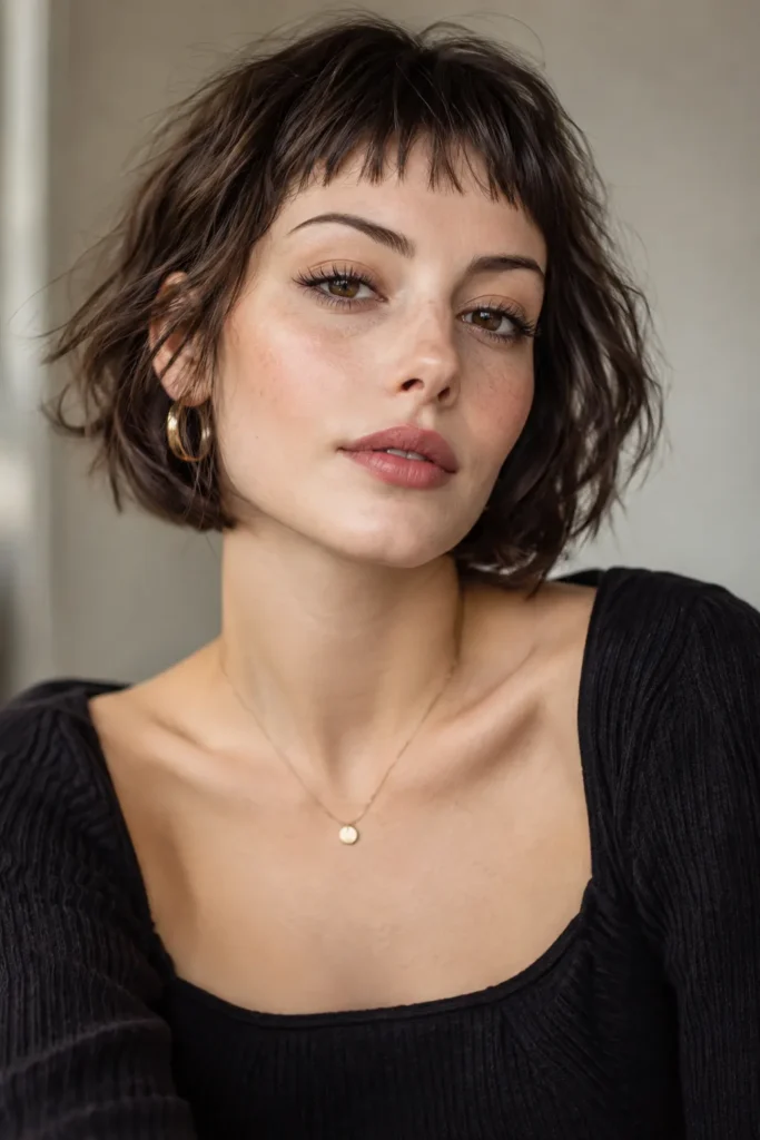 24. Wispy Micro Bangs