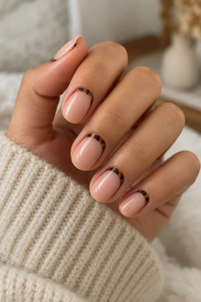 12. Reverse French With Tortoise Stripe