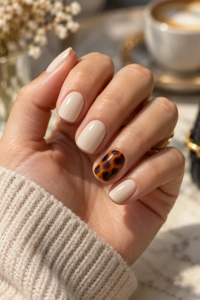 4. One Bold Accent Nail Trick