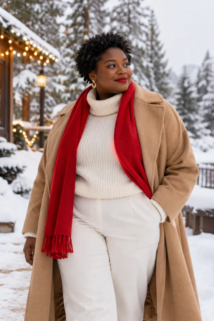 16. Snow Day Creams and Whites With a Red Pop