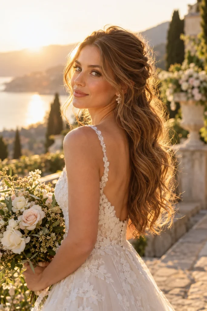 26. Golden Hour Wedding Glow