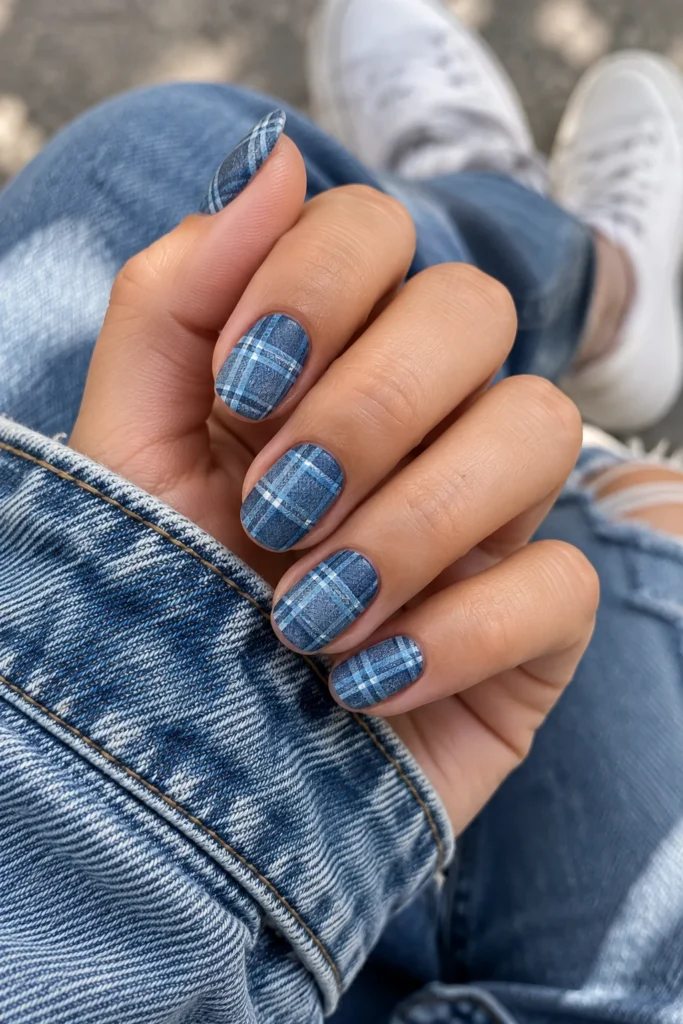 6. Blue Denim Plaid