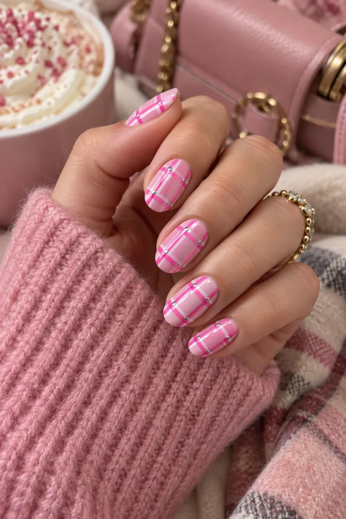 4. Pink Barbie Plaid
