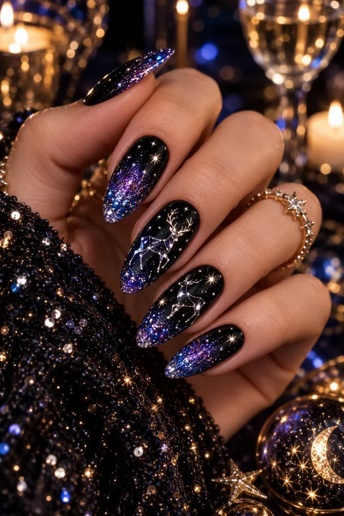 25. Glitter Galaxy Deer
