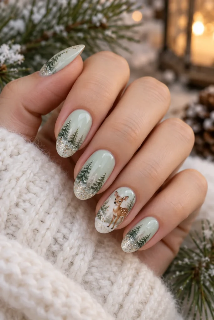 4. Frosty Pine and Fawn