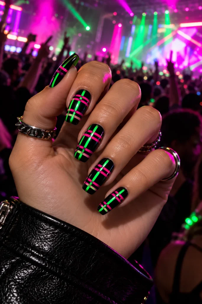 30. Neon Plaid