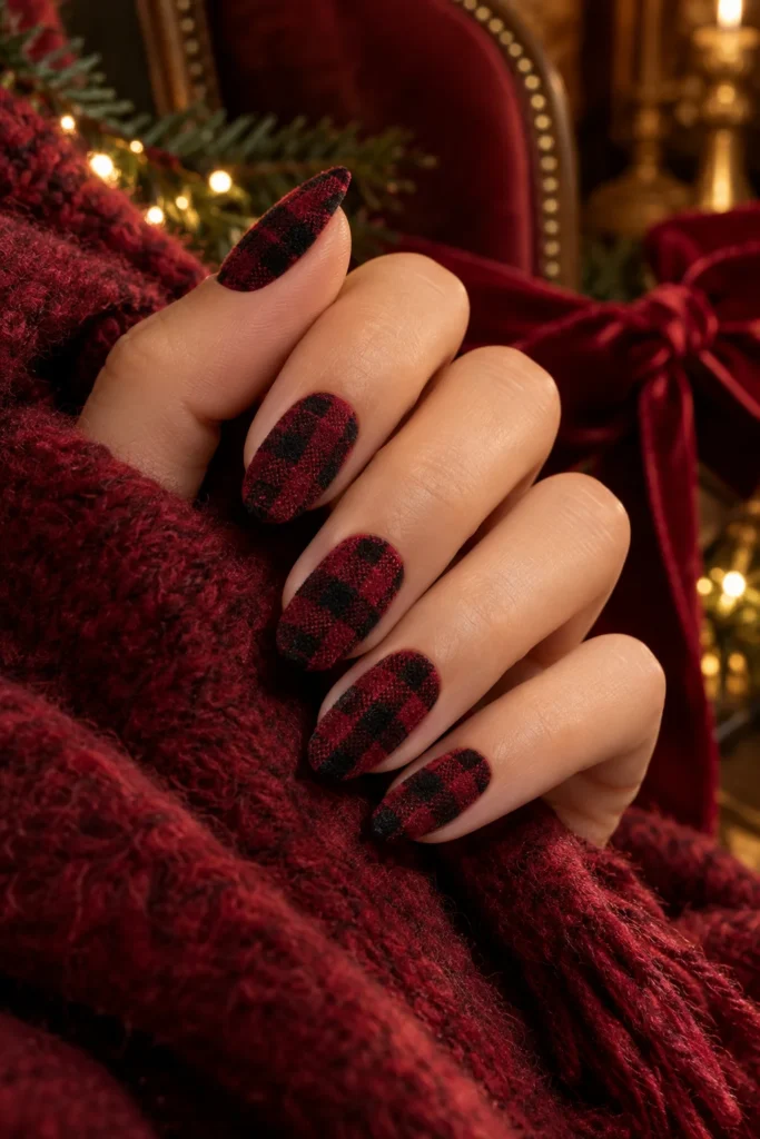 28. Velvet Flocked Plaid