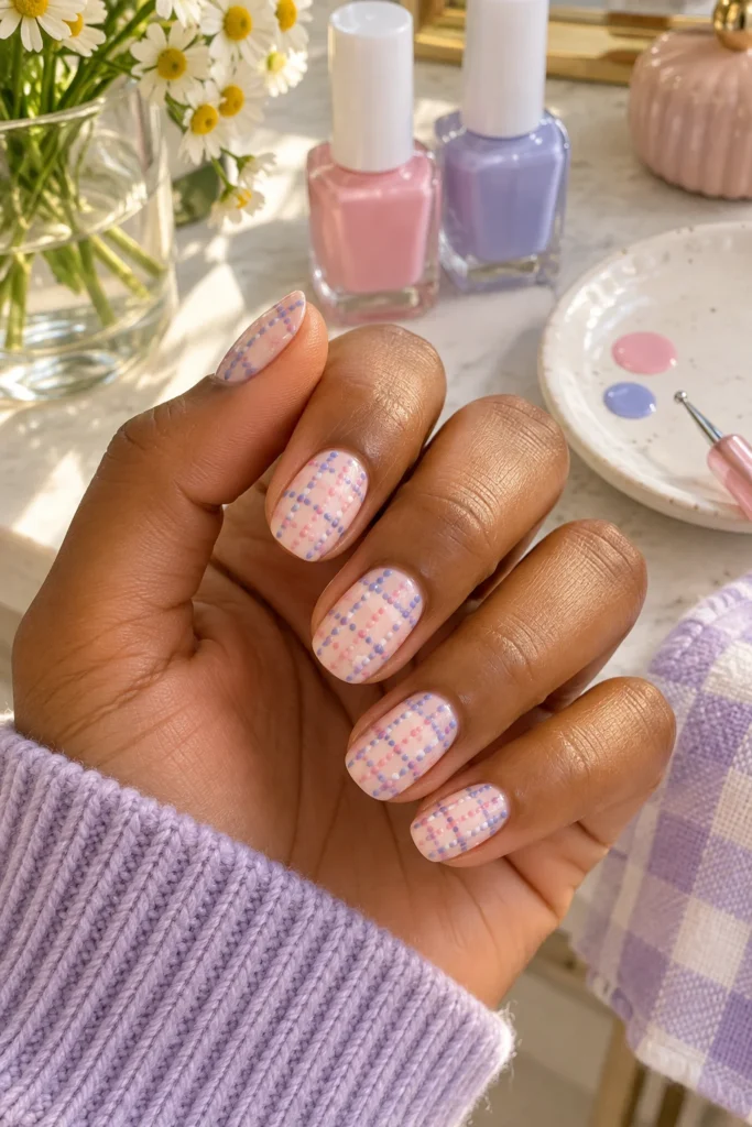 23. Mini Plaid Dots Grid