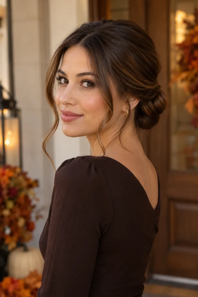 19. Twisted Low Bun