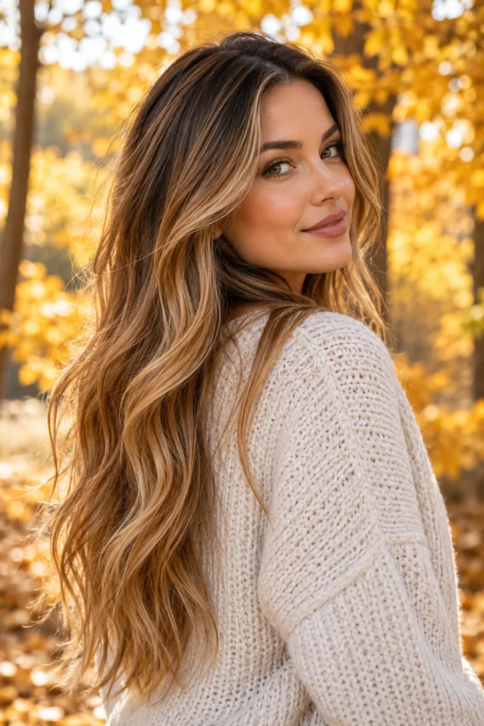 15. Honey Caramel Balayage