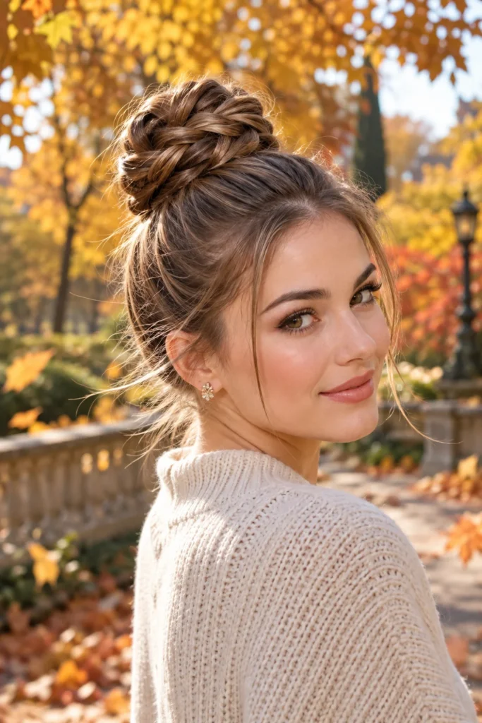23. Braided Ballerina Bun