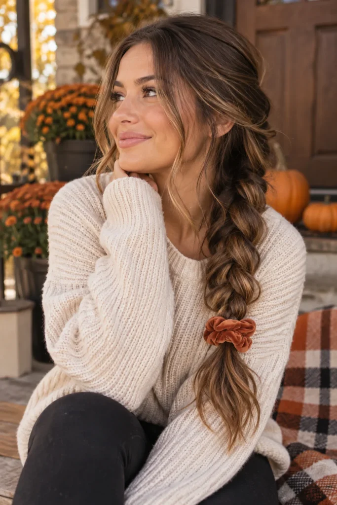 6. Messy Side Braid