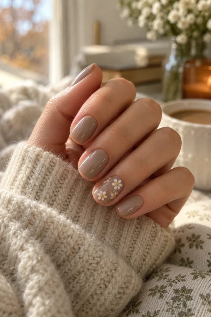 15. Floral Petals in Cream