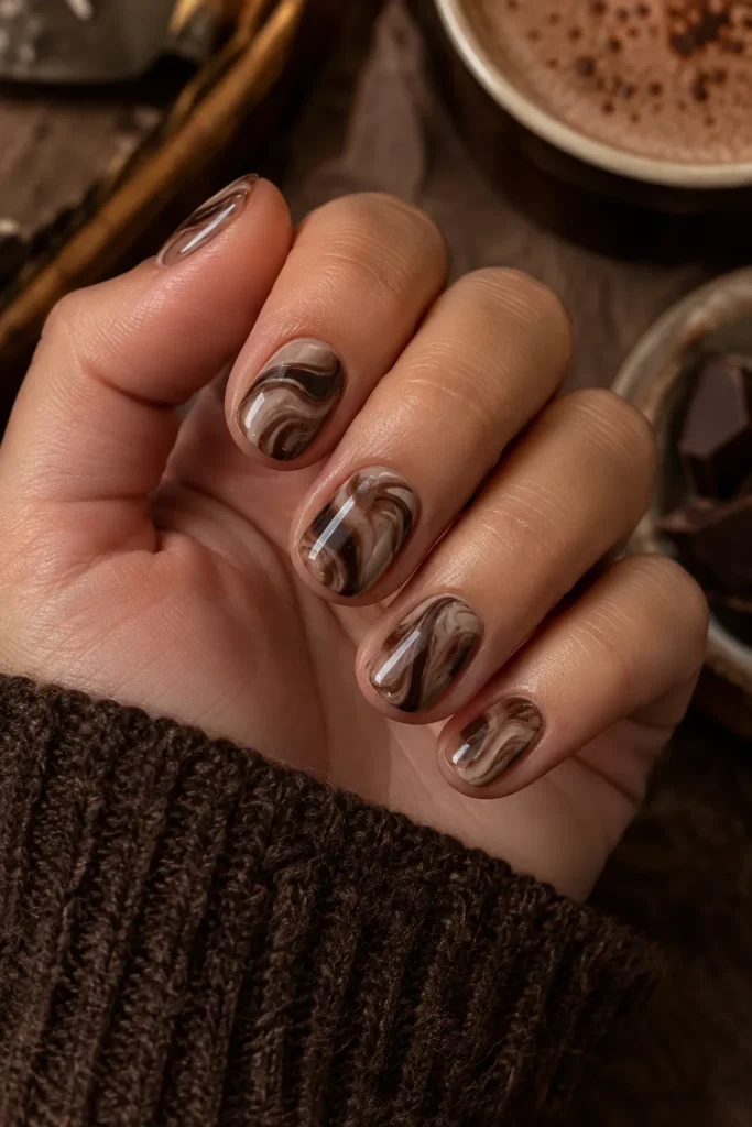 8. Chocolate Swirl Marble Magic