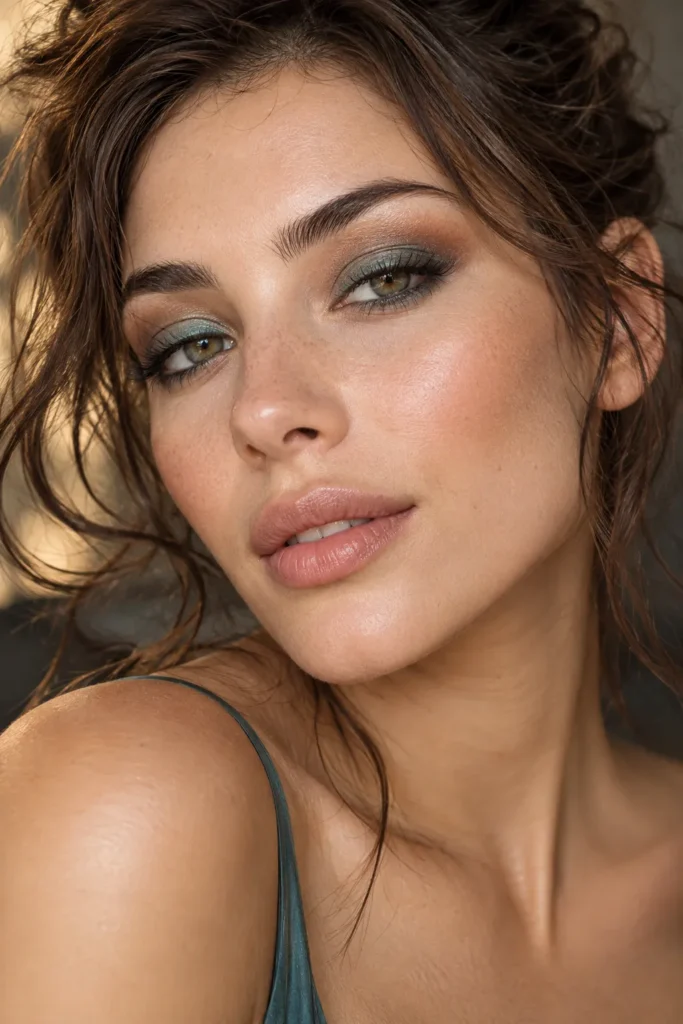 18. Muted Teal Whisper for Bold Hearts