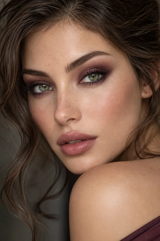 14. Dusty Plum Smoke for Green Eyes
