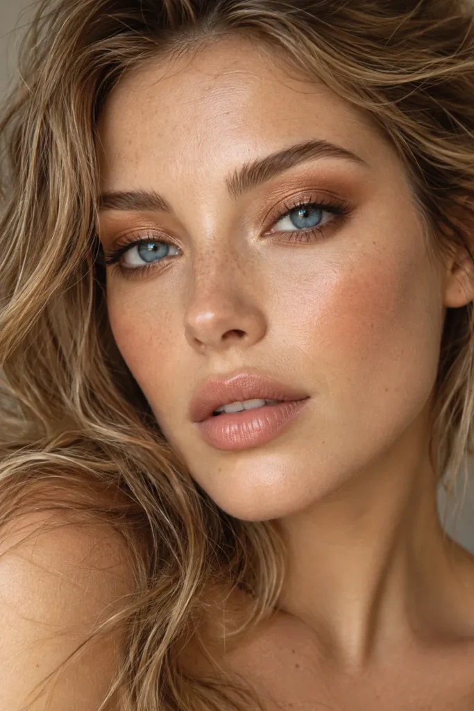 13. Warm Copper Haze for Blue Eyes