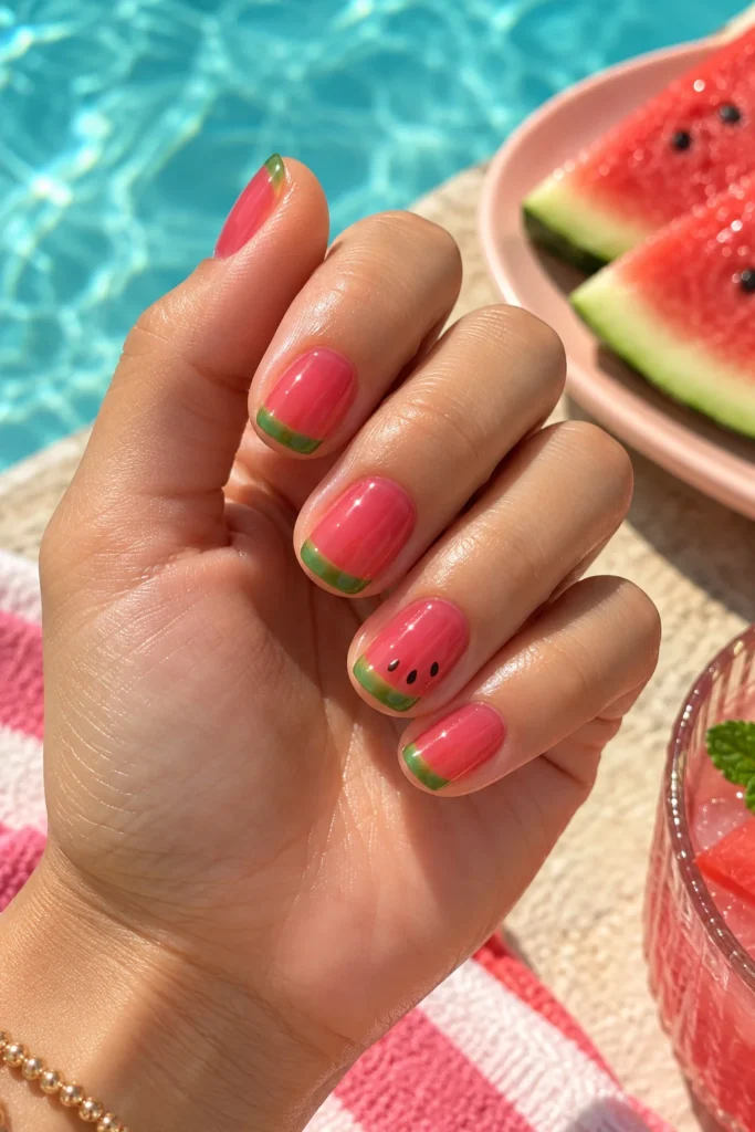 17. Watermelon Pink and Green Combo