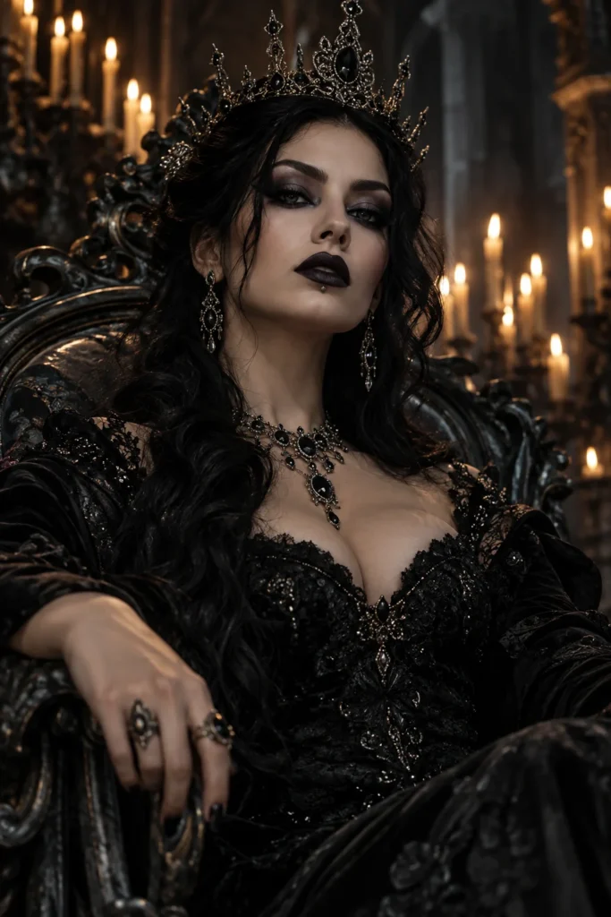 30. Dark Queen with Black Lips
